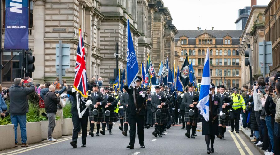 Parade photo from George Square, Glasgow