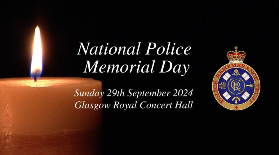 Photo of candle used to promote National Police Memorial Day